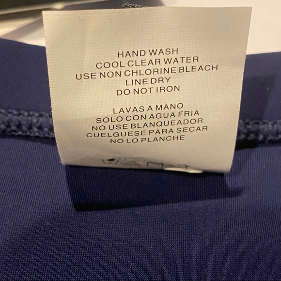 Women's Swim Brief Bikini Bottom - Navy Blue - Picture 6 of 7